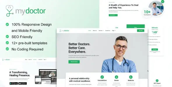 MyDoctor – Doctor On Demand Elementor Template Kit